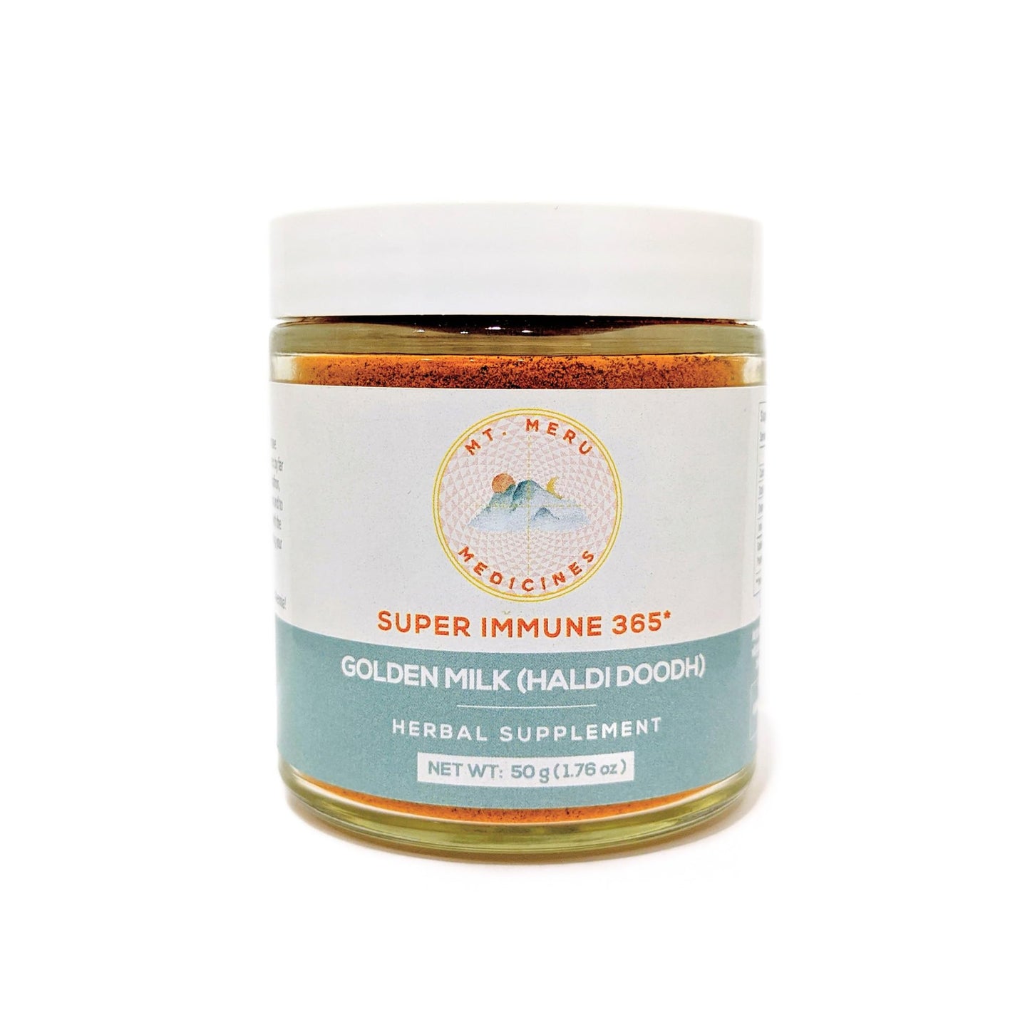 Mt. Meru Medicines Ayurvedic Haldi Doodh/Golden Milk Superblend with Immune Boosting Formula Powder, 1.76 oz