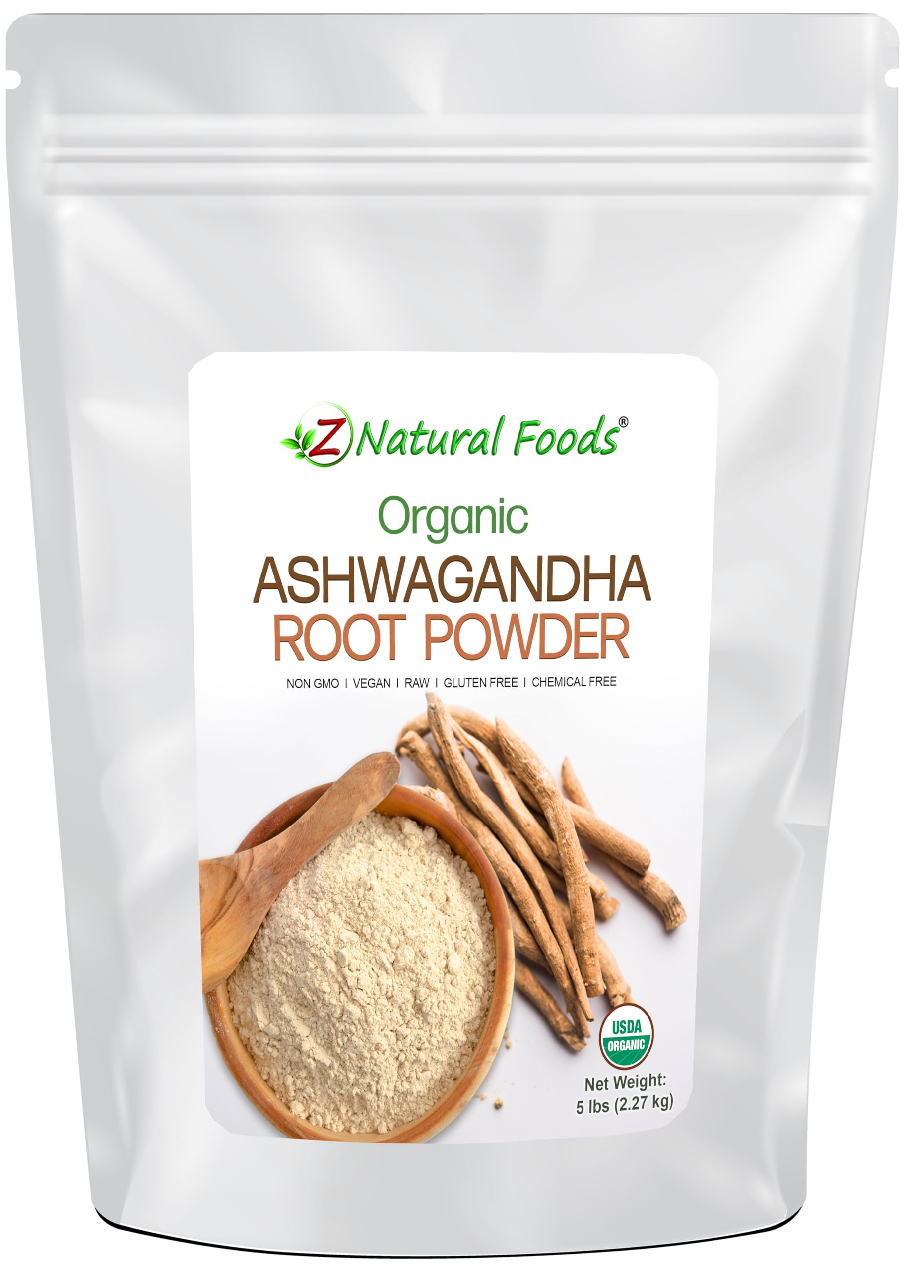 Z Natural Foods Organic Ashwagandha Root Powder 80 Ounce