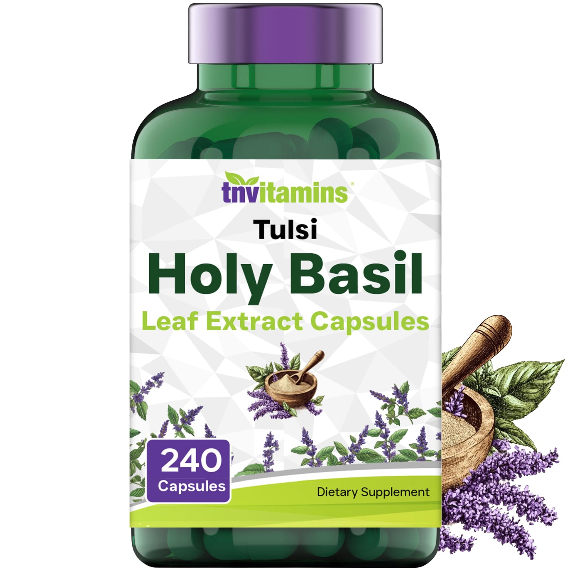 tnvitamins Holy Basil Capsules 240 Count