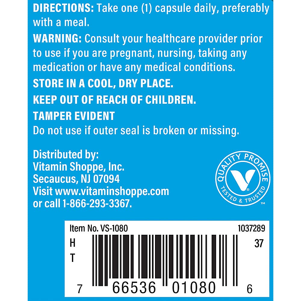 The Vitamin Shoppe Potassium 99mg Capsules, 100 Count