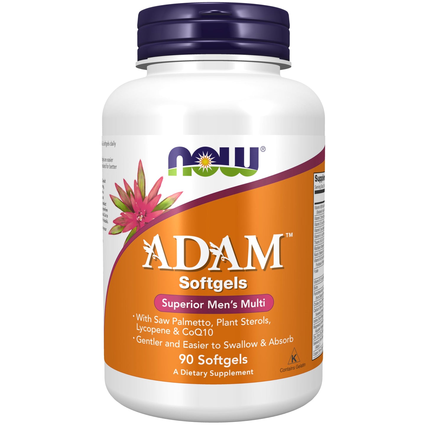 NOW Foods Adam Men's Multiple Vitamin Softgels 90 Count