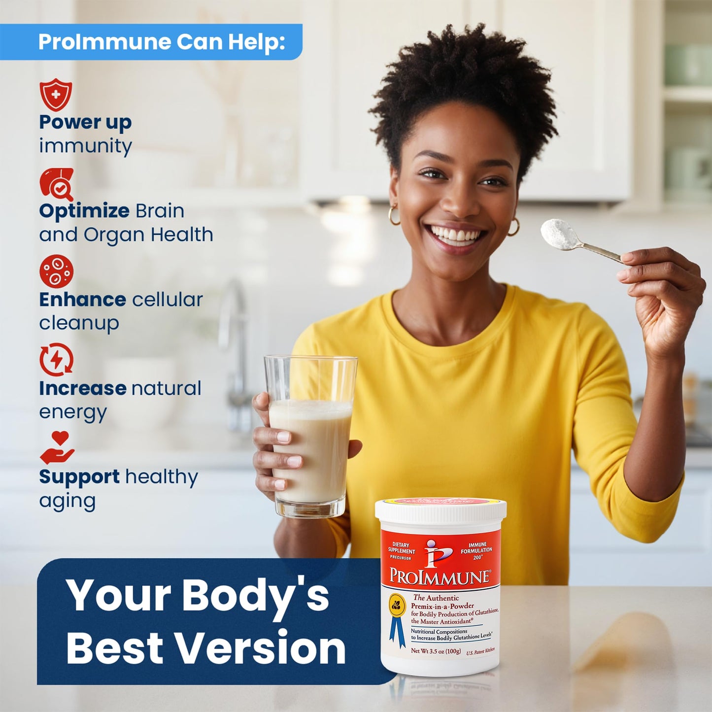 ProImmune Glutathione Supplement 200 Immune Support Antioxidant Powder 3.5