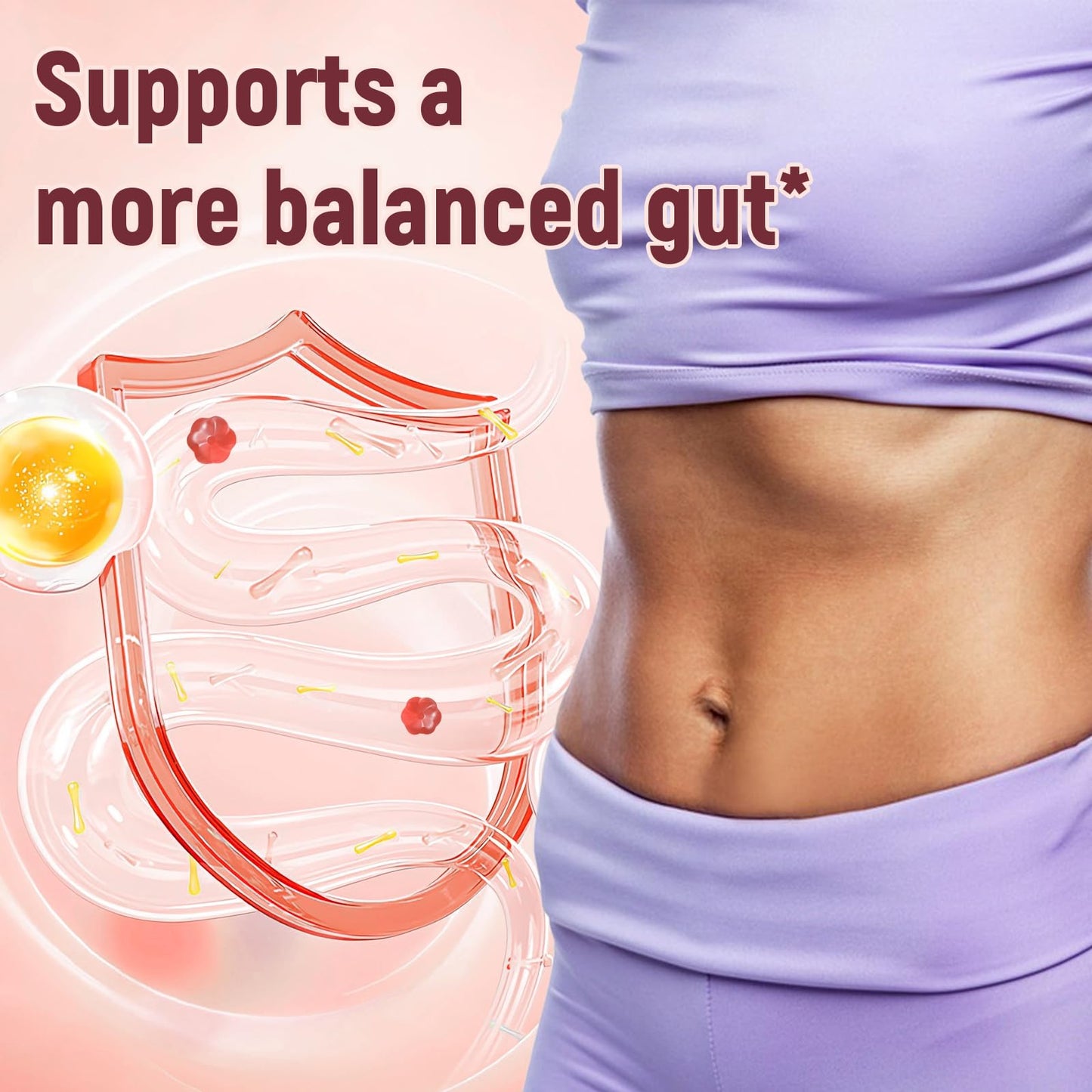 Migcopat Fiber Gummies + Probiotics For Digestive Health Gummies 210