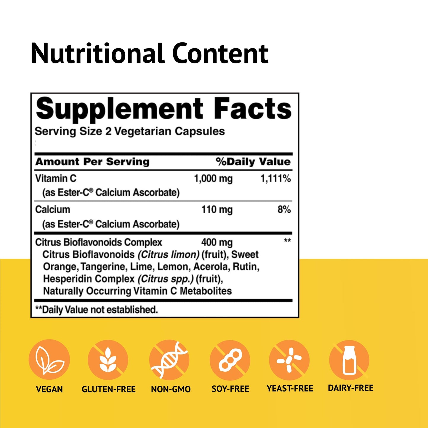 American Health Ester-C 500 mg with Citrus Bioflavonoids, 120 Vegetarian Capsules