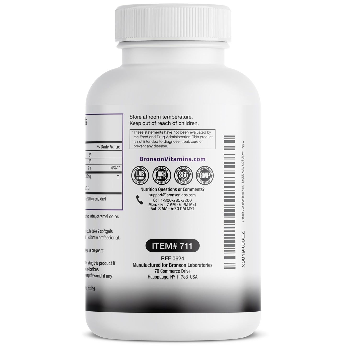 Bronson CLA 3000 Extra High Potency Softgels 120 Count