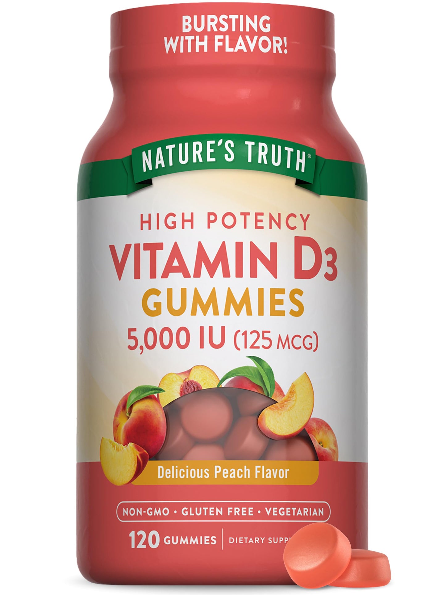 Nature's Truth Vitamin D3 Gummies 120 Count