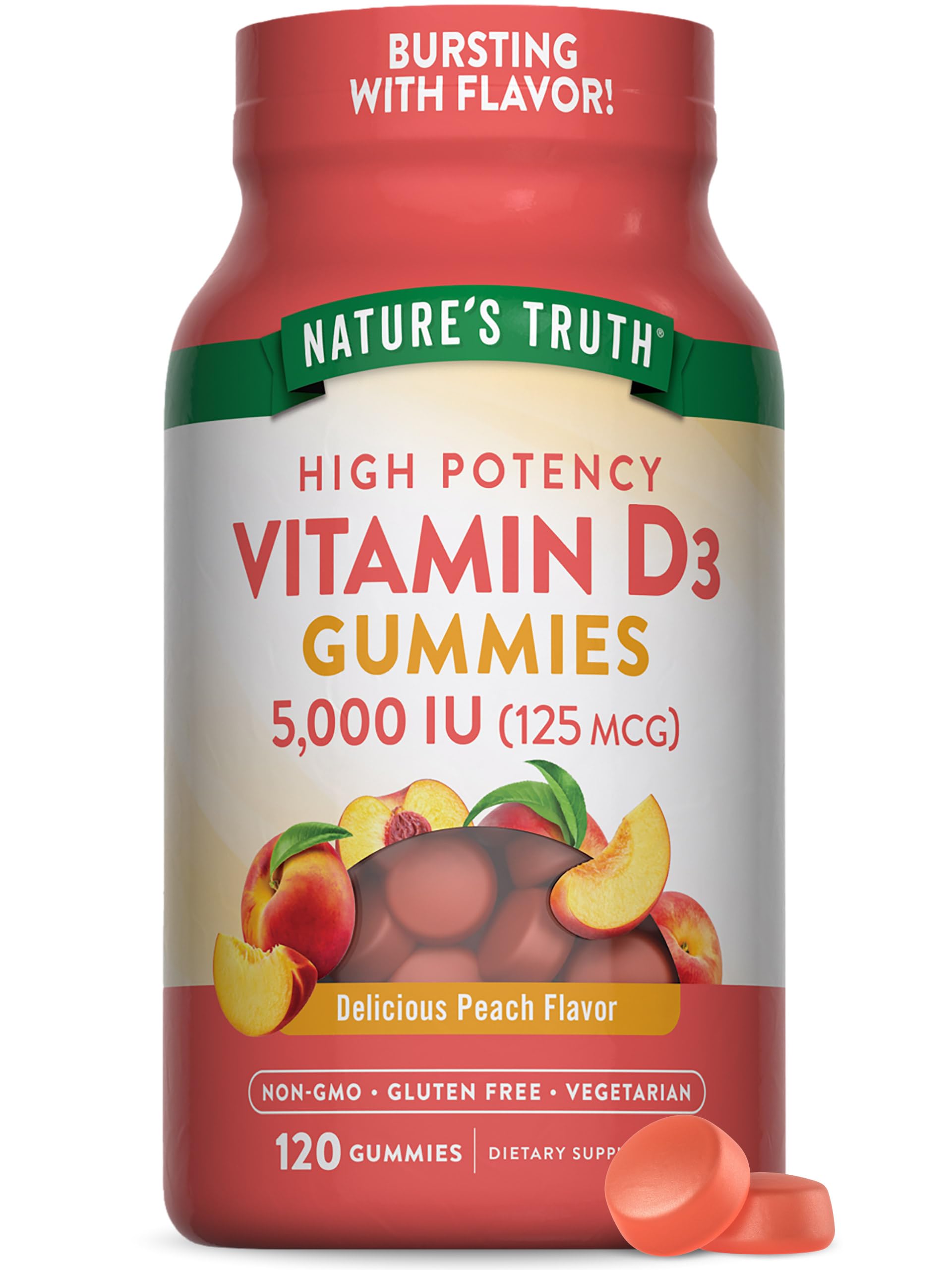 Nature's Truth Vitamin D3 Gummies 120 Count