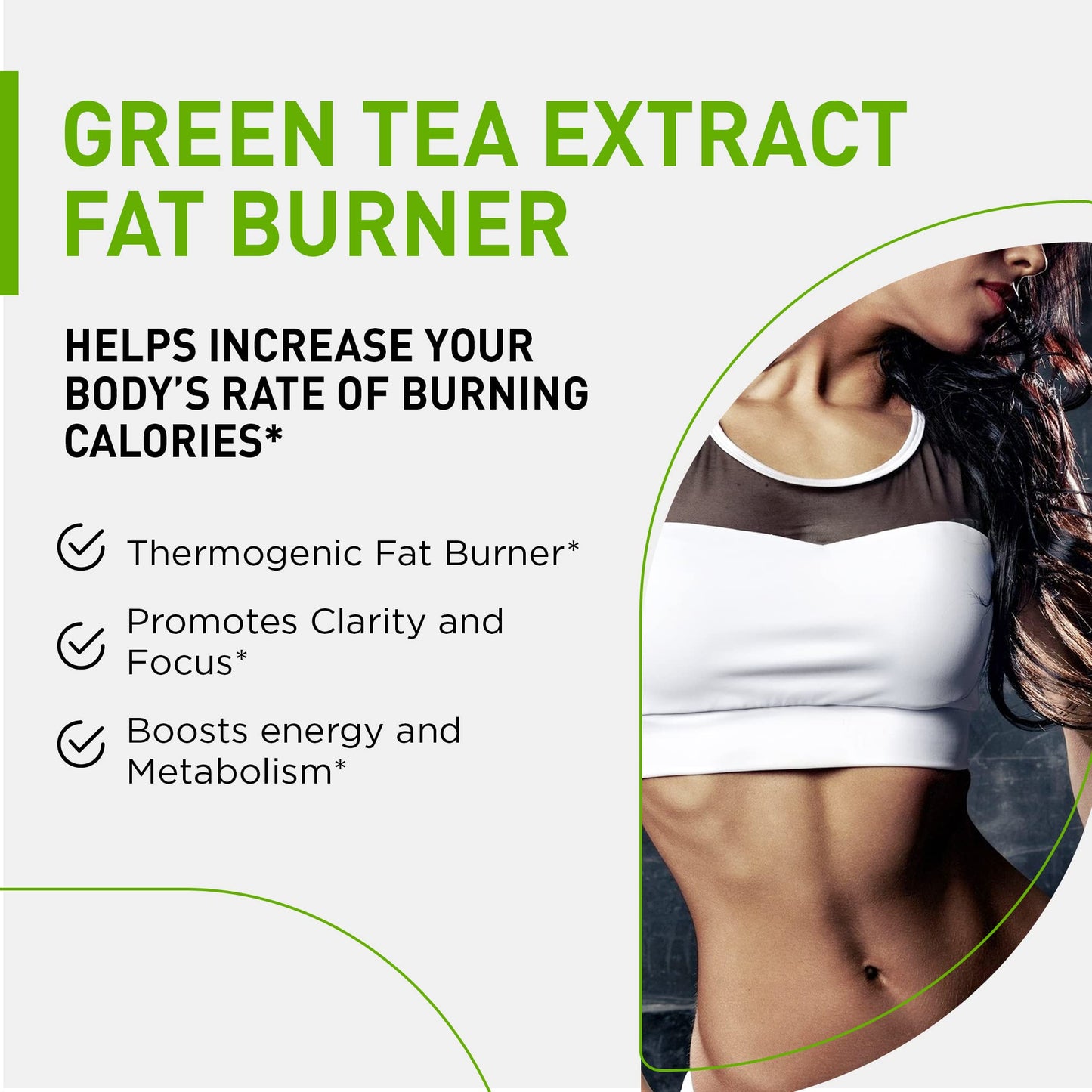 NUTRAMODE Premium Green Tea Extract Fat Burner Capsule 120 Count