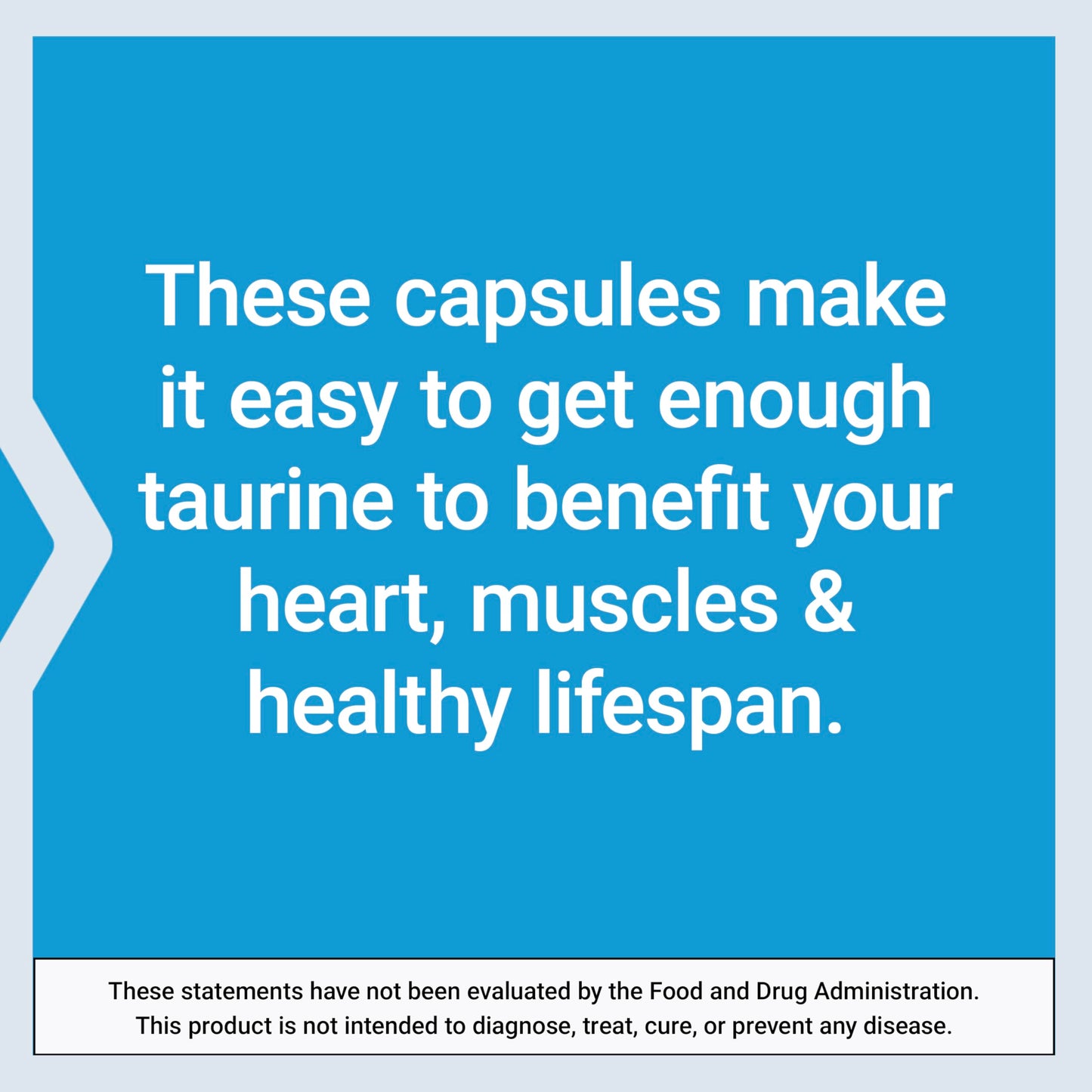 Life Extension Taurine Capsule, 1000 mg, 90 Count