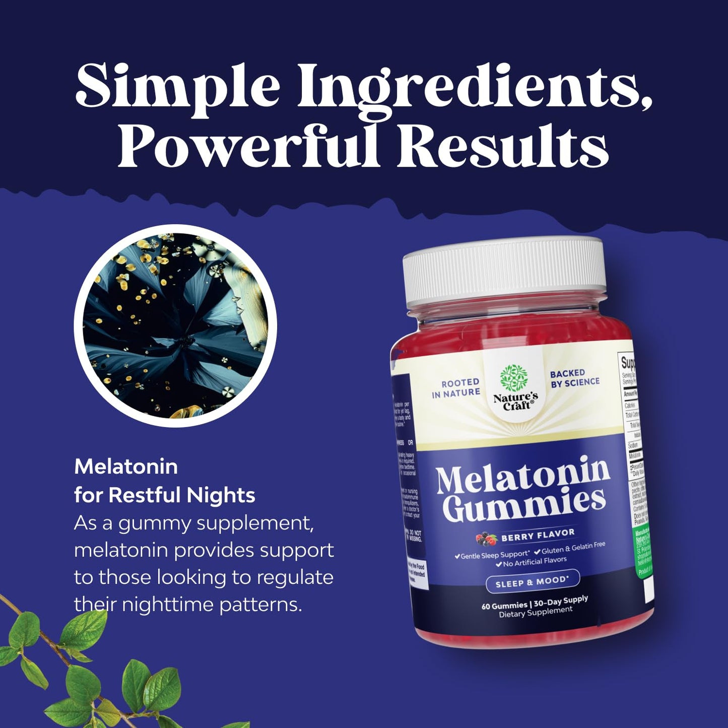 Natures Craft Melatonin Gummies 5mg 60 Count