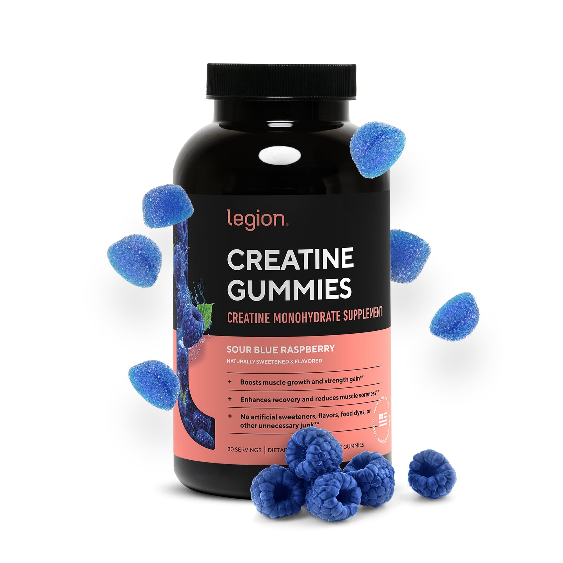 LEGION Creatine Monohydrate Gummies Chewable 150 Count