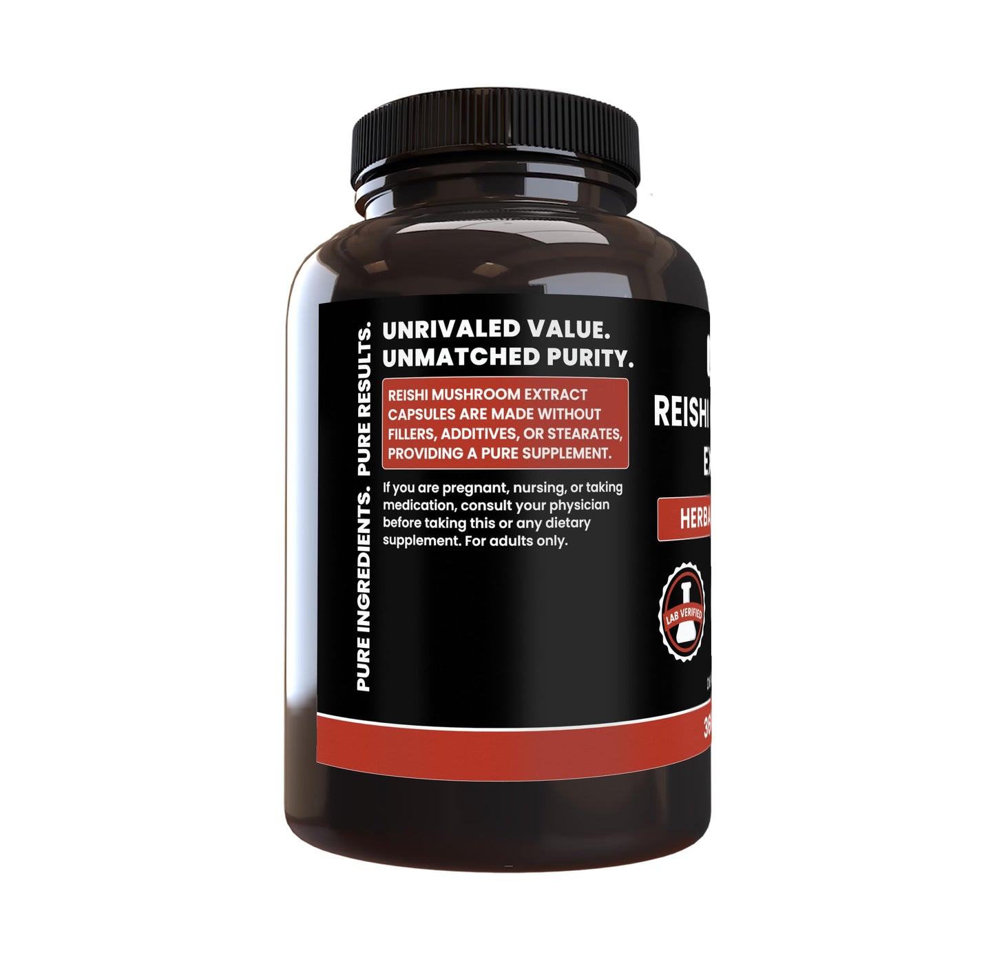 Pure Original Ingredients Reishi Mushroom Extract Capsules 365 Count