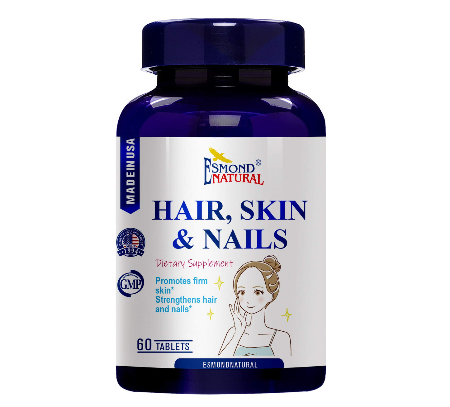 Esmond Natural Hair, Skin & Nails Tablets, 60 Tablets