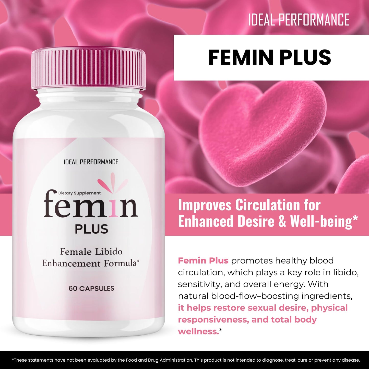IDEAL PERFORMANCE Femin Plus Capsule, 60 Count
