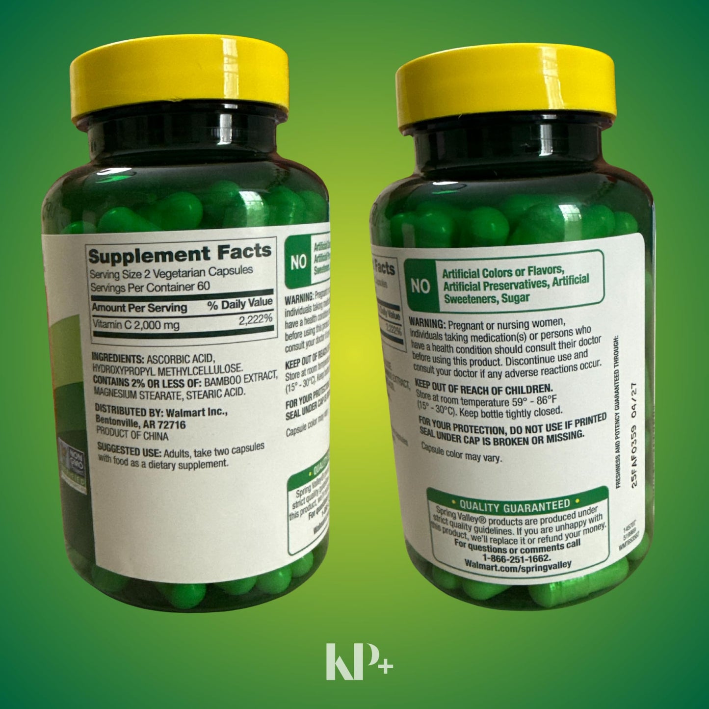KP+ Vitamin C Tablets 120 Count