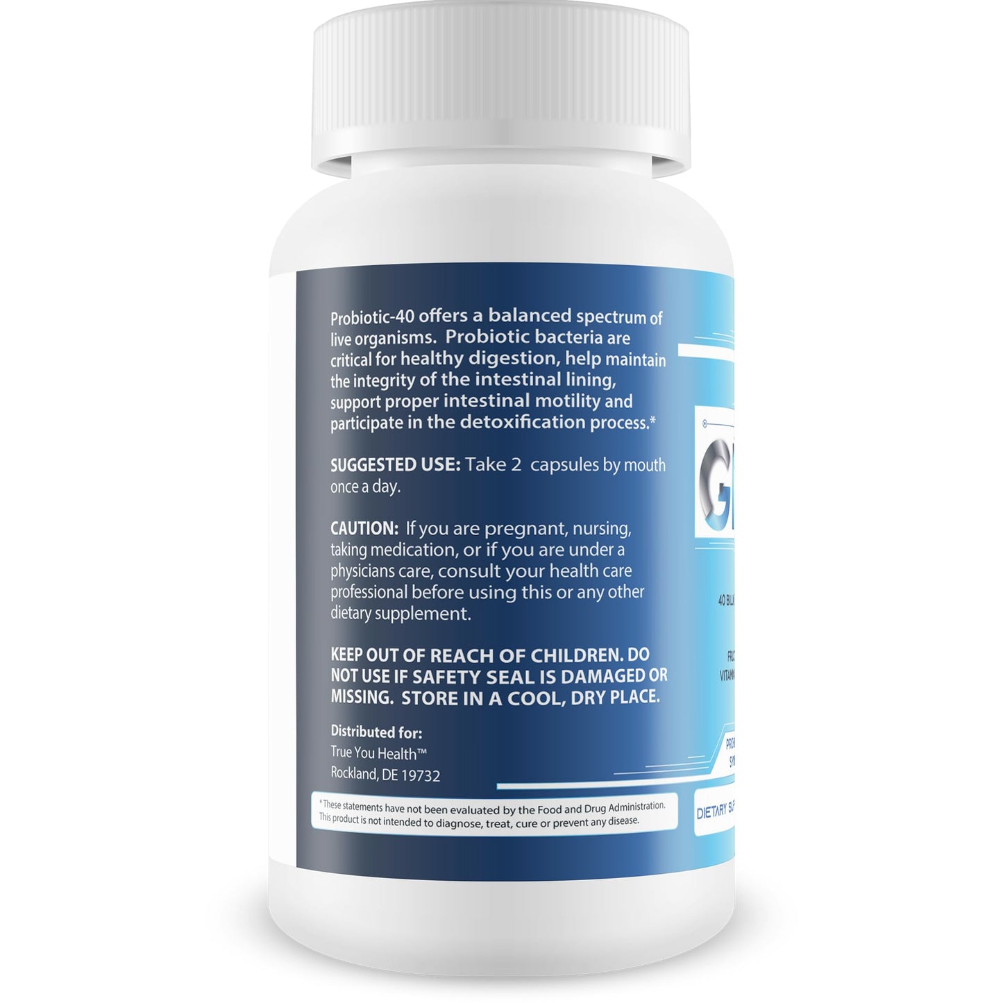 True You Health Gut & GI Ultimate Repair Pro Probiotic Capsule, 60 Count