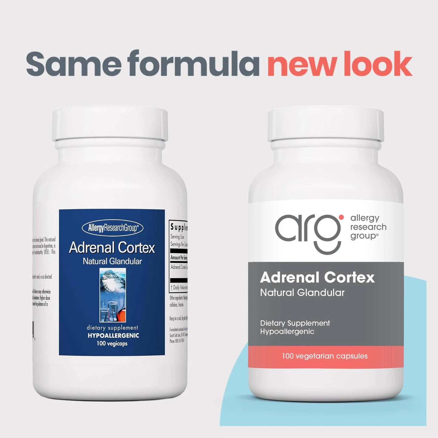 Allergy Research Group Adrenal Cortex Capsules 100