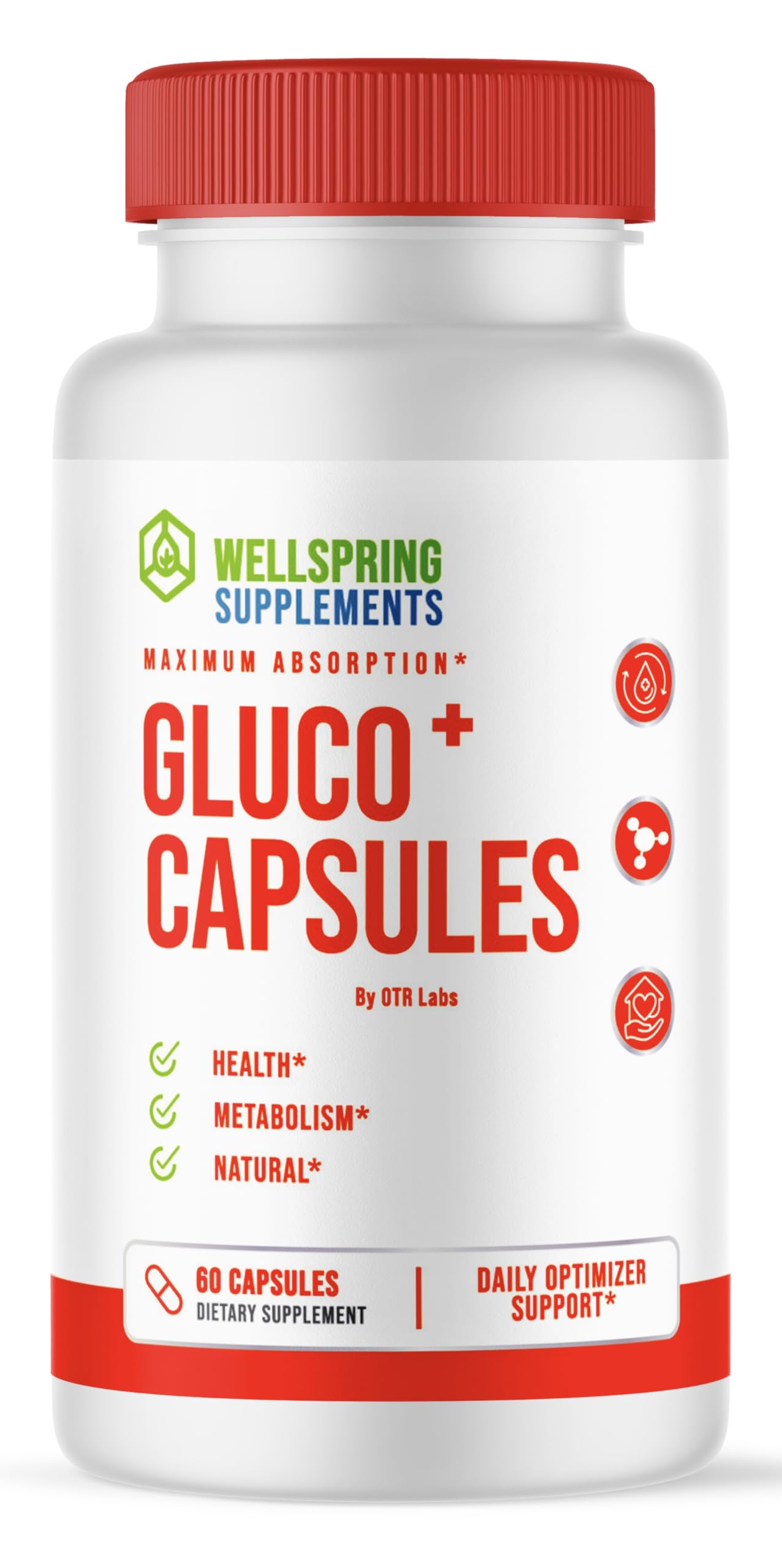 OTR LABS Wellspring Gluco Capsules, Capsule, 60 Count