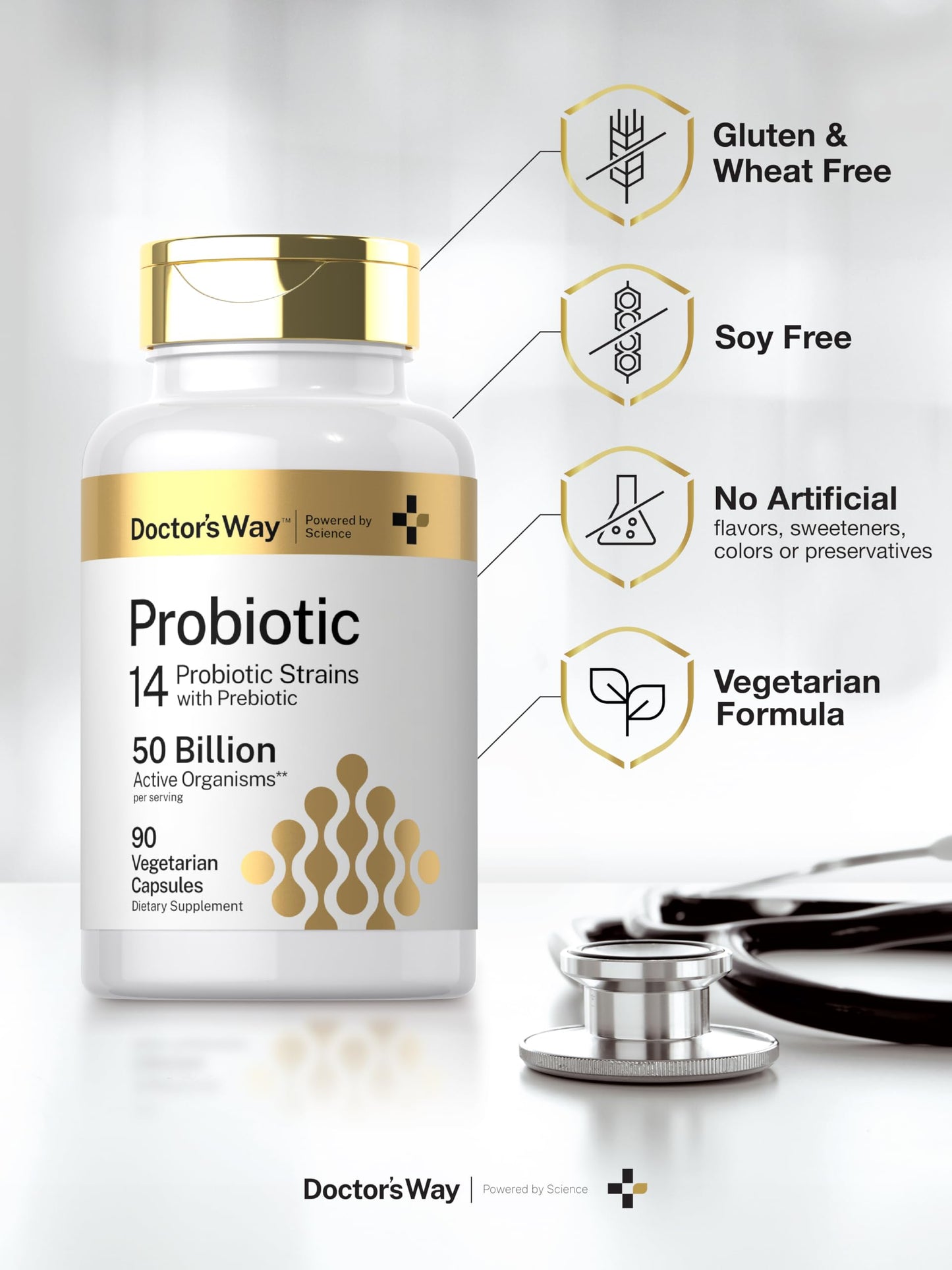 Doctor's Way Probiotic Supplement Capsule 90 Count
