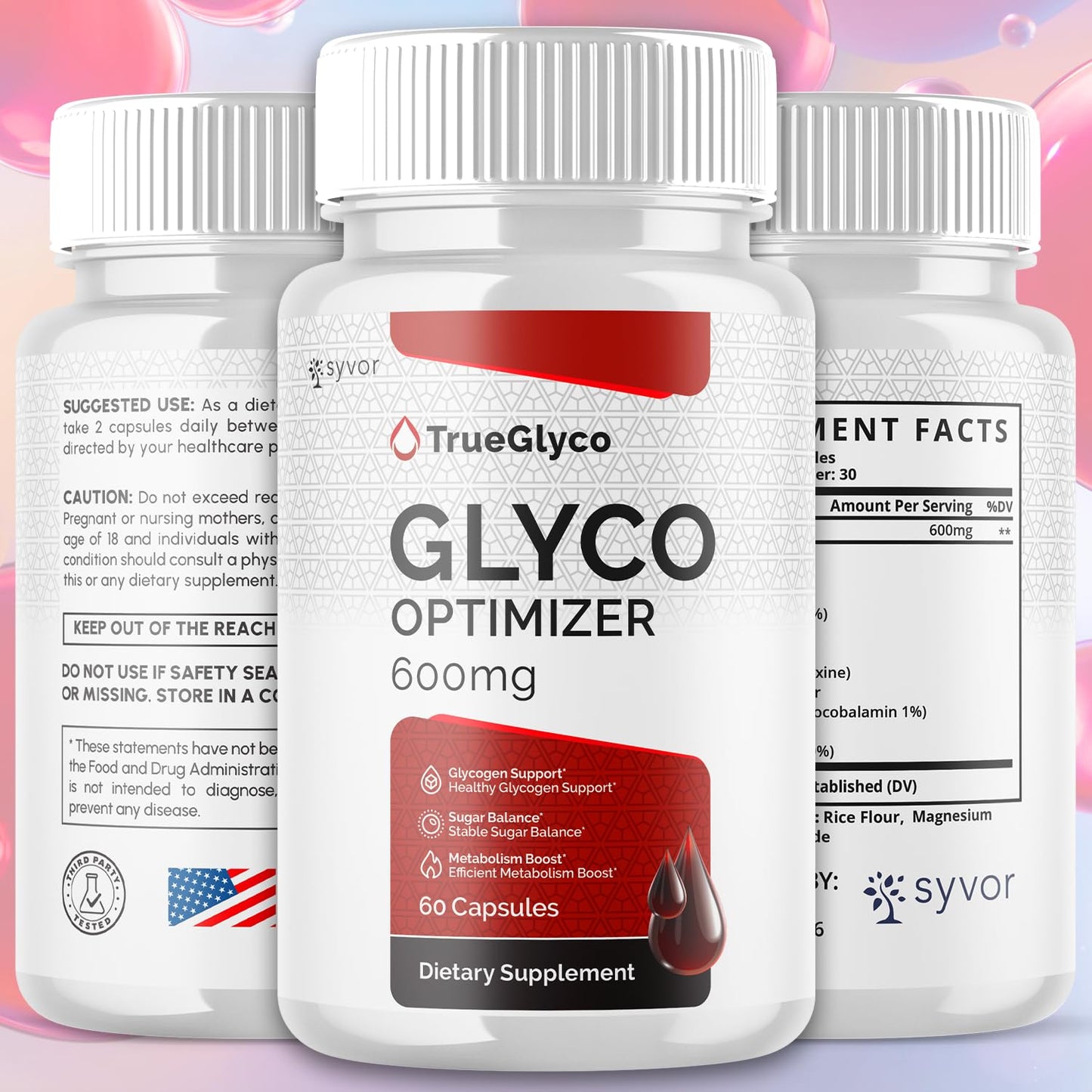 Syvor True Glyco Capsules, 180 Capsules