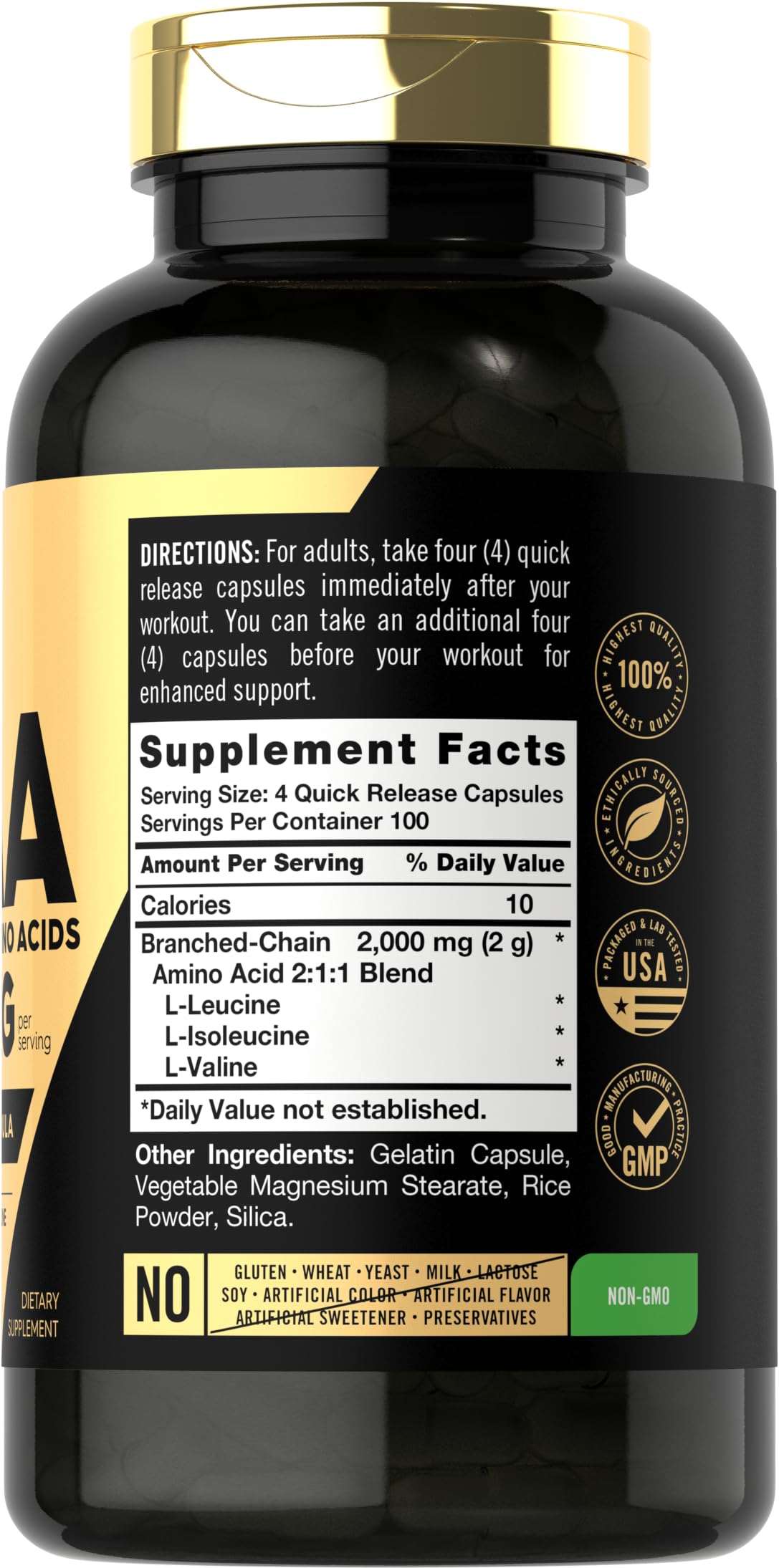 Carlyle BCAA 400 Capsules