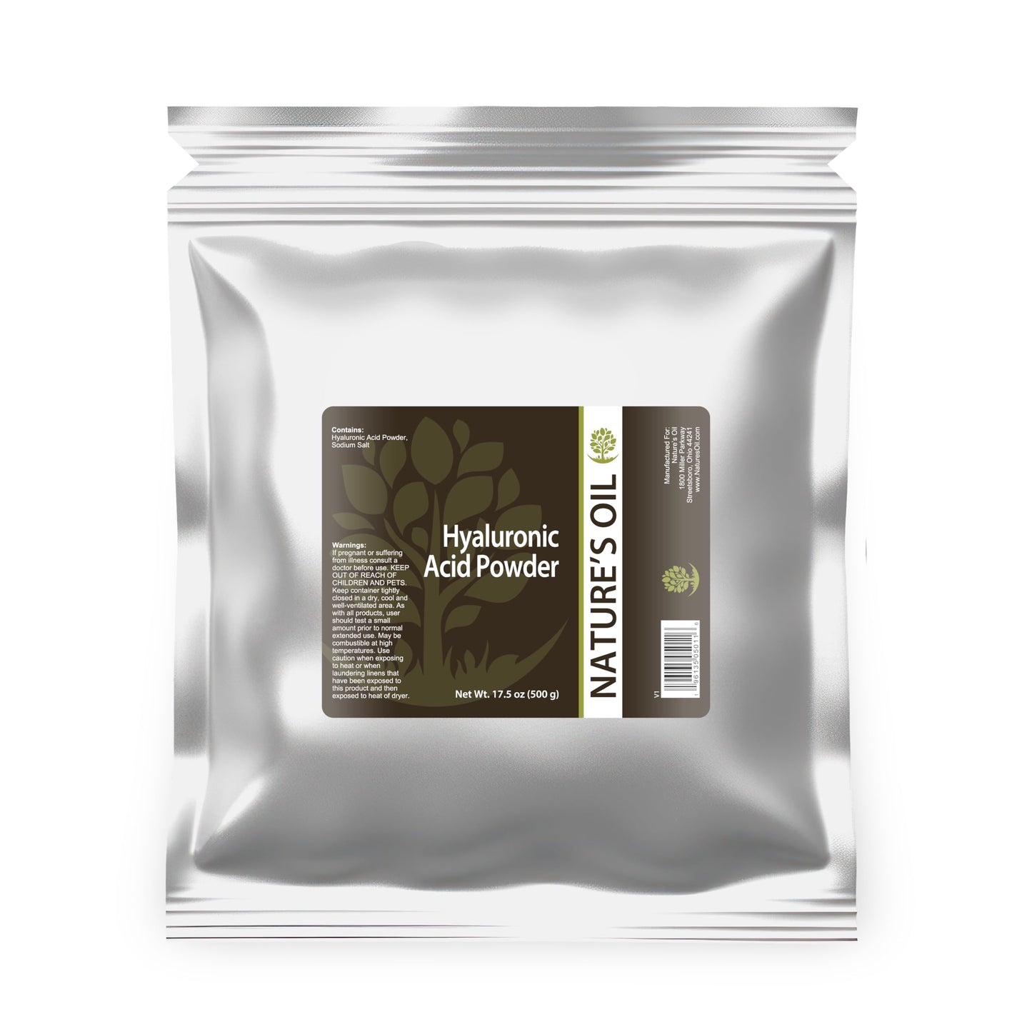 Nature's Oil Hyaluronic Acid Powder 17.5 oz