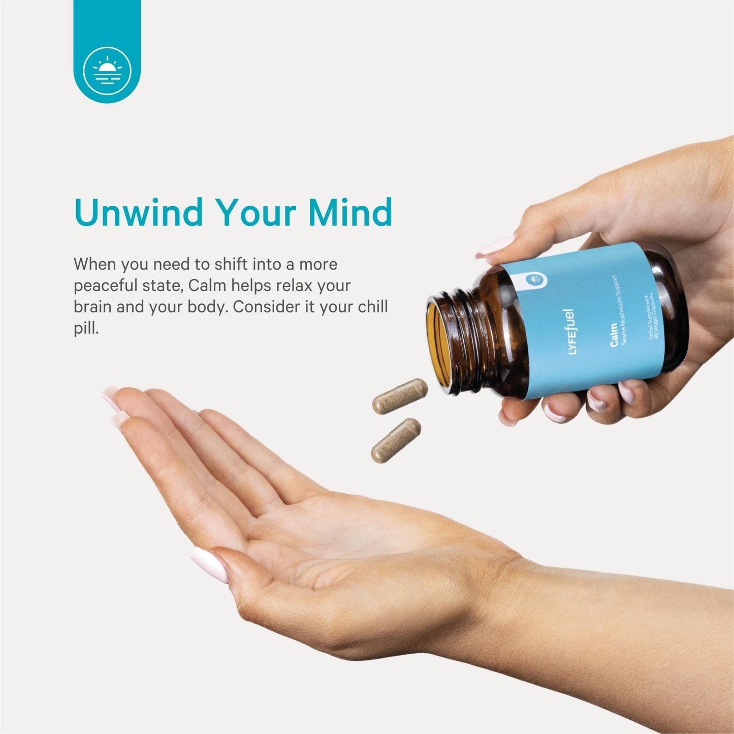 LyfeFuel Adaptogen Blend for Relaxation & Mood Support Capsules, 1 Capsule