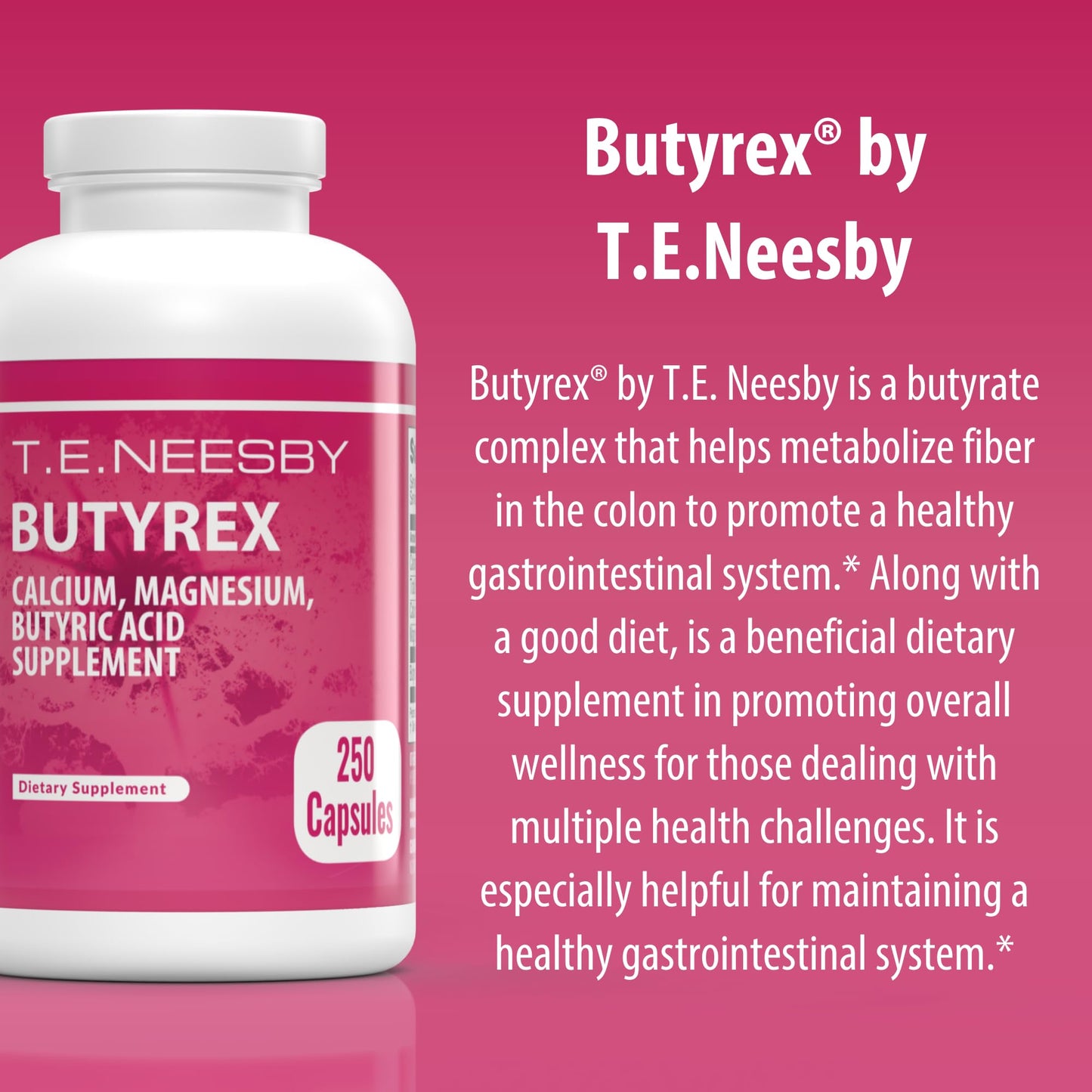 Jigsaw Health Butyrex by T.E.Neesby 250 Capsules