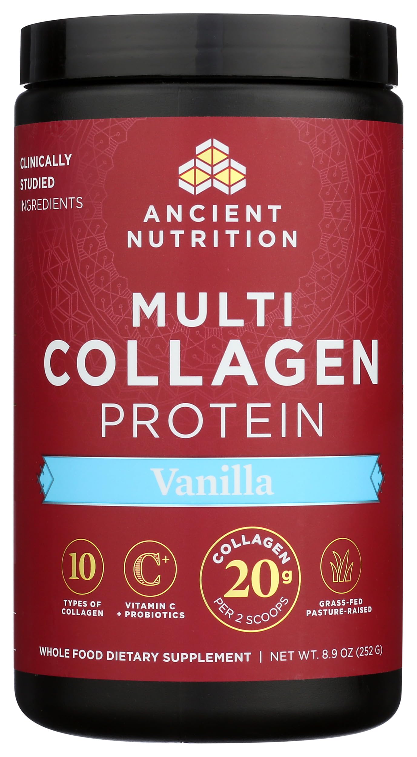 Ancient Nutrition Collagen Peptides Powder Vanilla 9