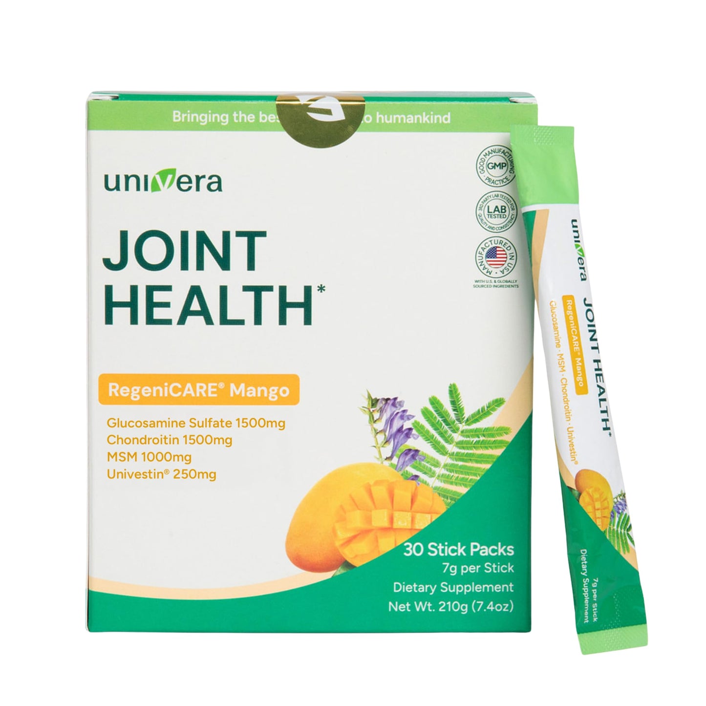 Univera Glucosamine, Chondroitin, MSM and Univestin All-in-One Joint Support Powder 7.4 oz