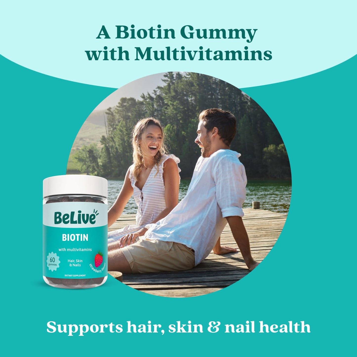 BeLive Biotin Gummies 300 Count