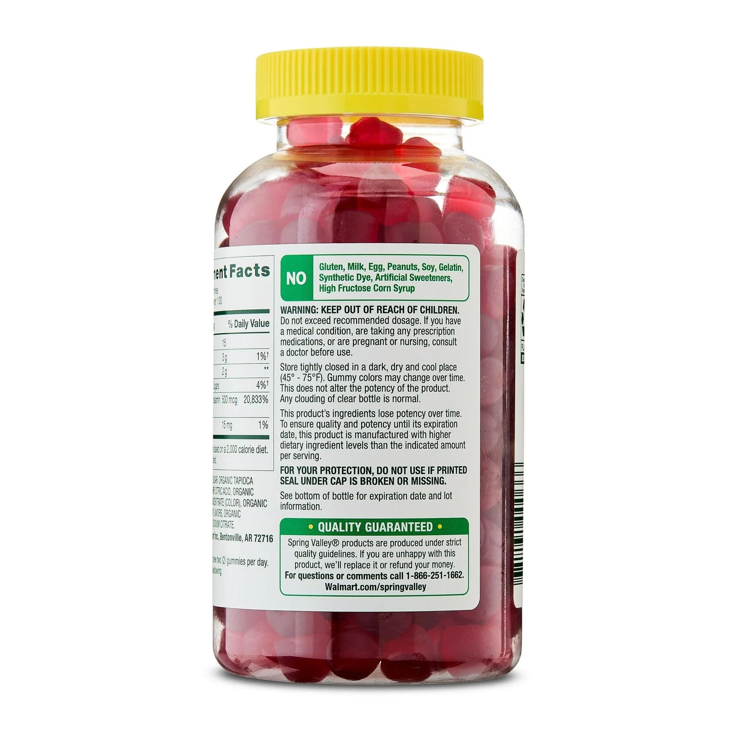 SUREFECT Vitamin B12 500mcg (as Methylcobalamin) Gummies, 100 Count