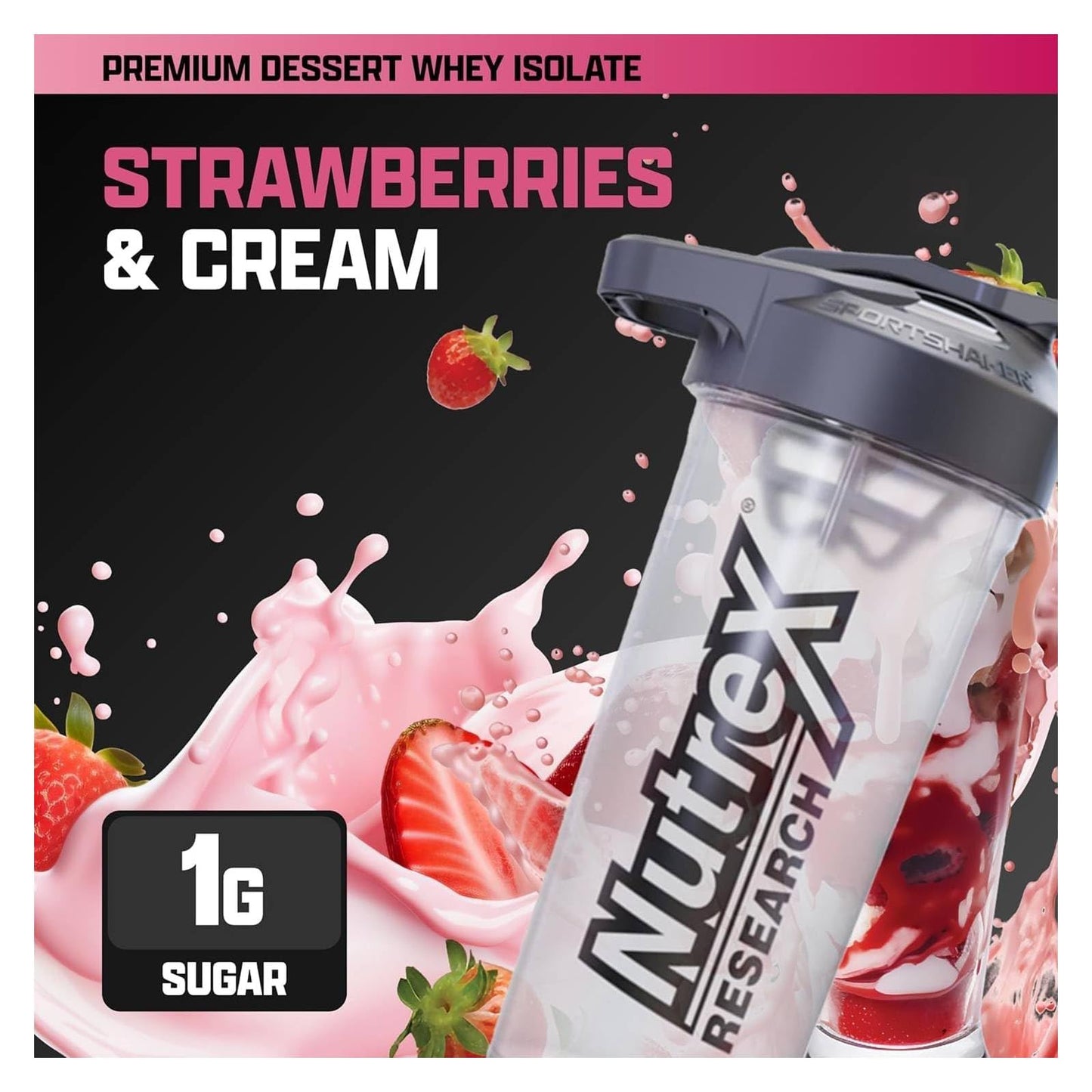 Nutrex Research IsoFit Whey Protein Powder Instantized 100% Whey Protein Isolate, 30 Servings