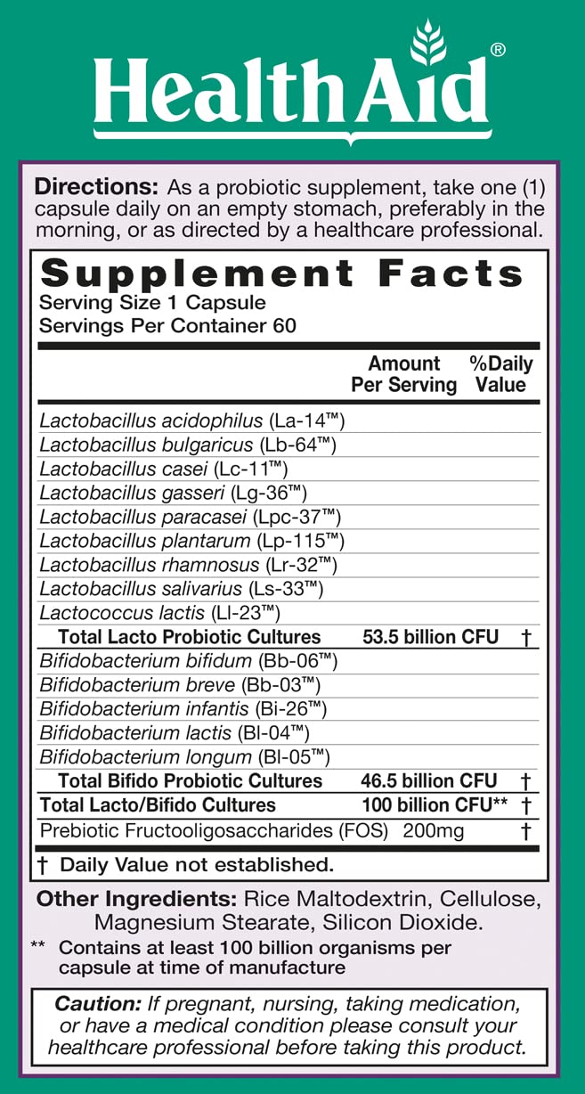 HealthAid UltraProbio 60 Capsules