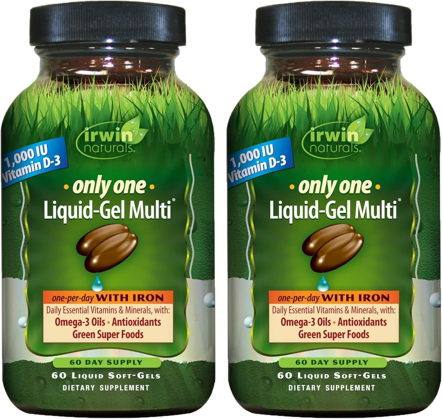 Irwin Naturals Only One Daily Multivitamin with Iron Softgels 120