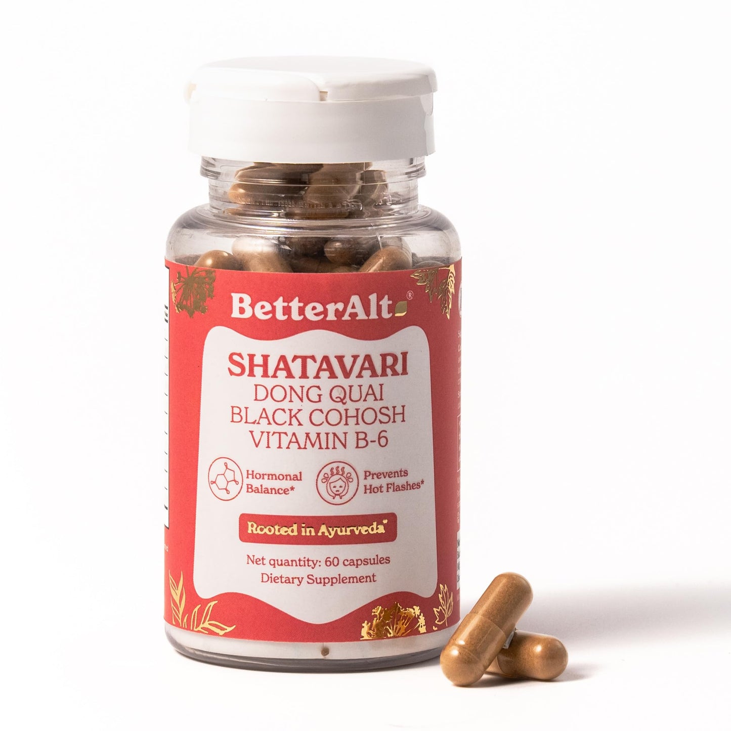 Better Alt Shatavari Capsules with Dong Quai & Black Cohosh, Helps with Meno Support, 1 Capsule