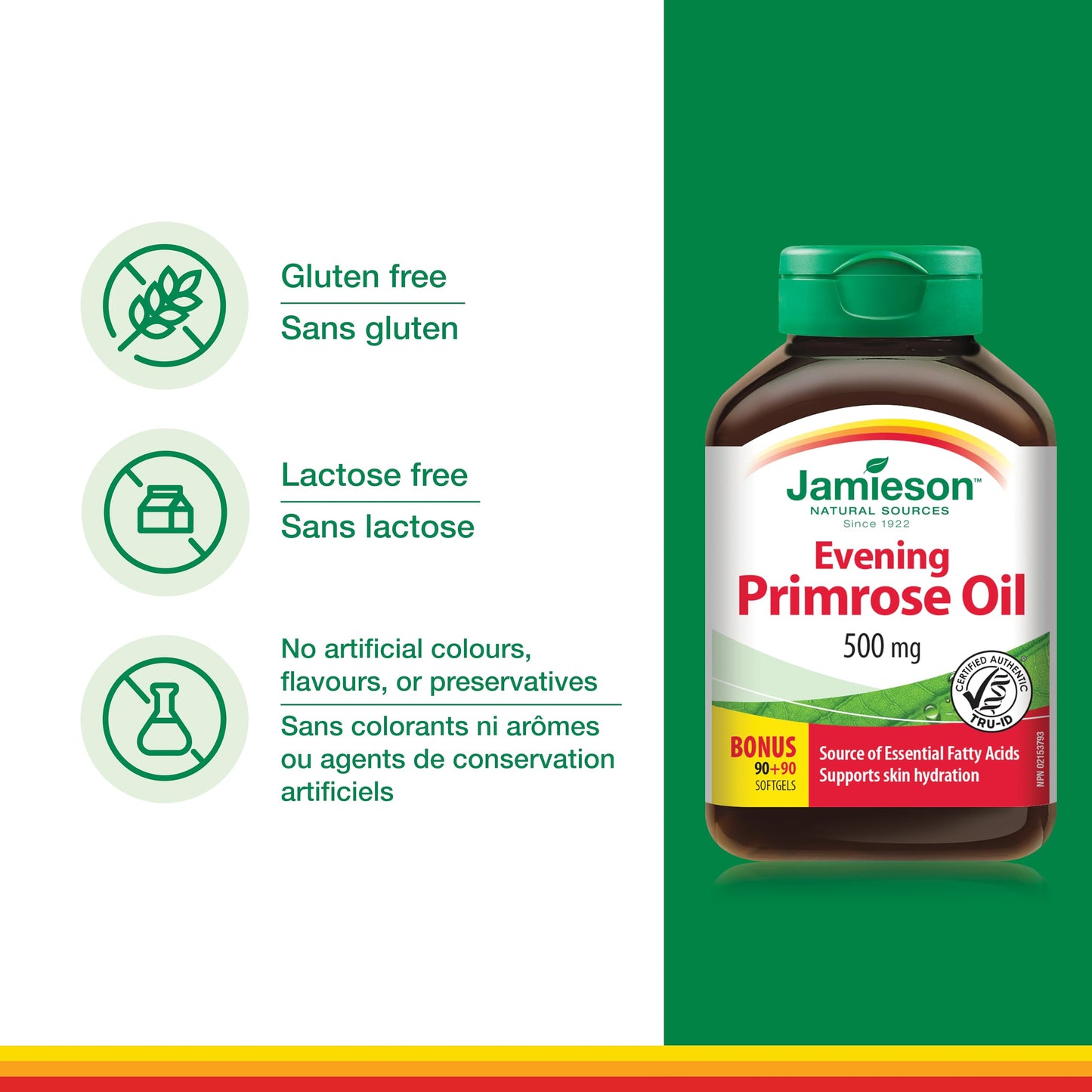 Jamieson Primrose Oil Capsules, 180