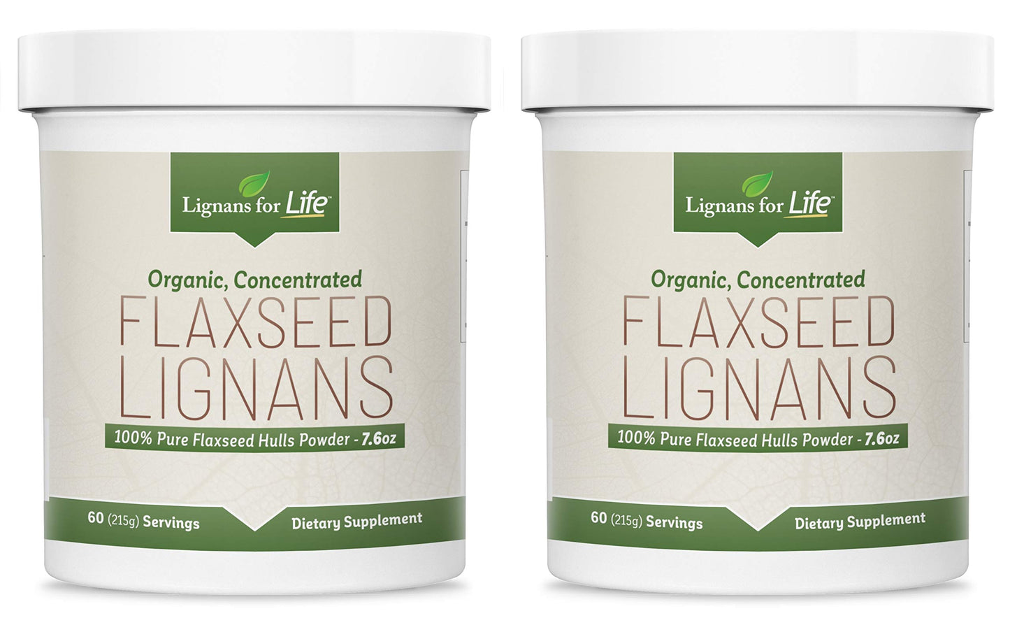 Lignans For Life Ground Flaxseed Powder 2 Pack