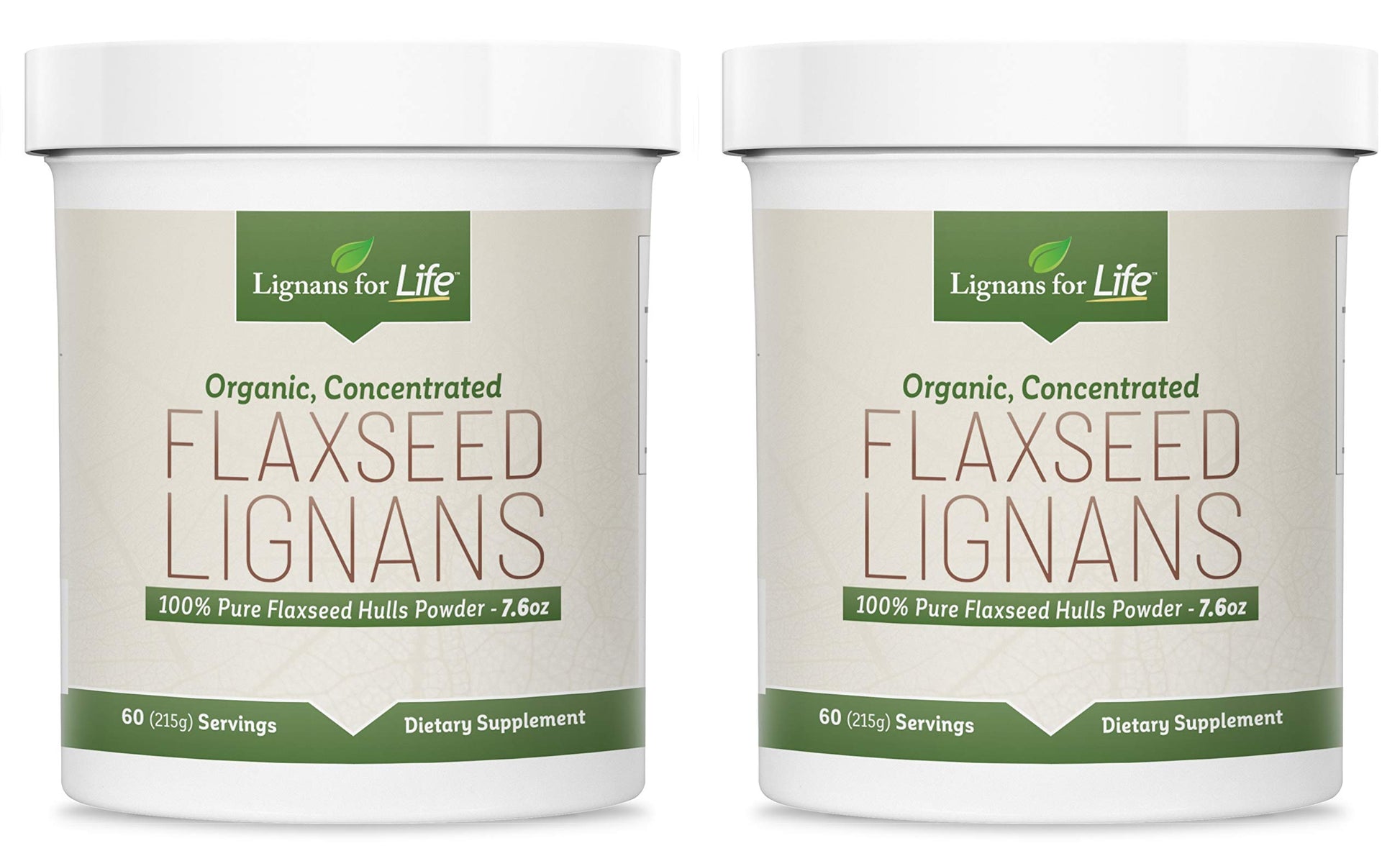 Lignans For Life Ground Flaxseed Powder 2 Pack