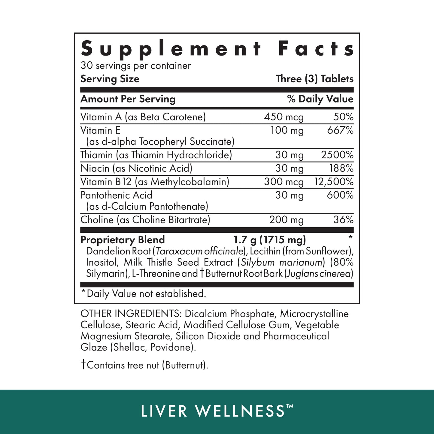 Michael's Health Naturopathic Programs Liver Wellness 90 Tablets