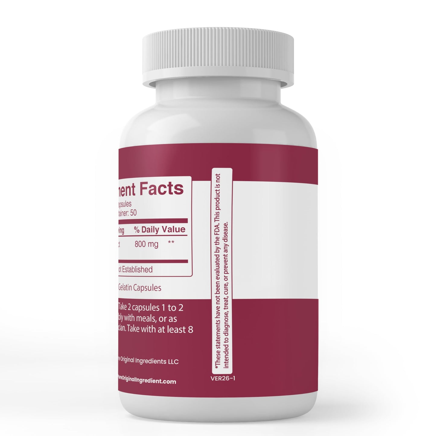 PURE ORIGINAL INGREDIENTS Tart Cherry Extract Capsule, 100 Capsules