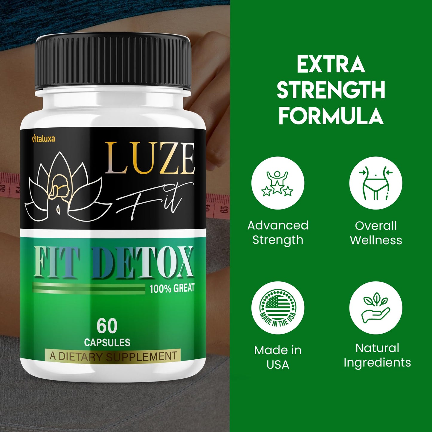 Vitaluxa Luze Fit Detox Capsules 60 Capsules