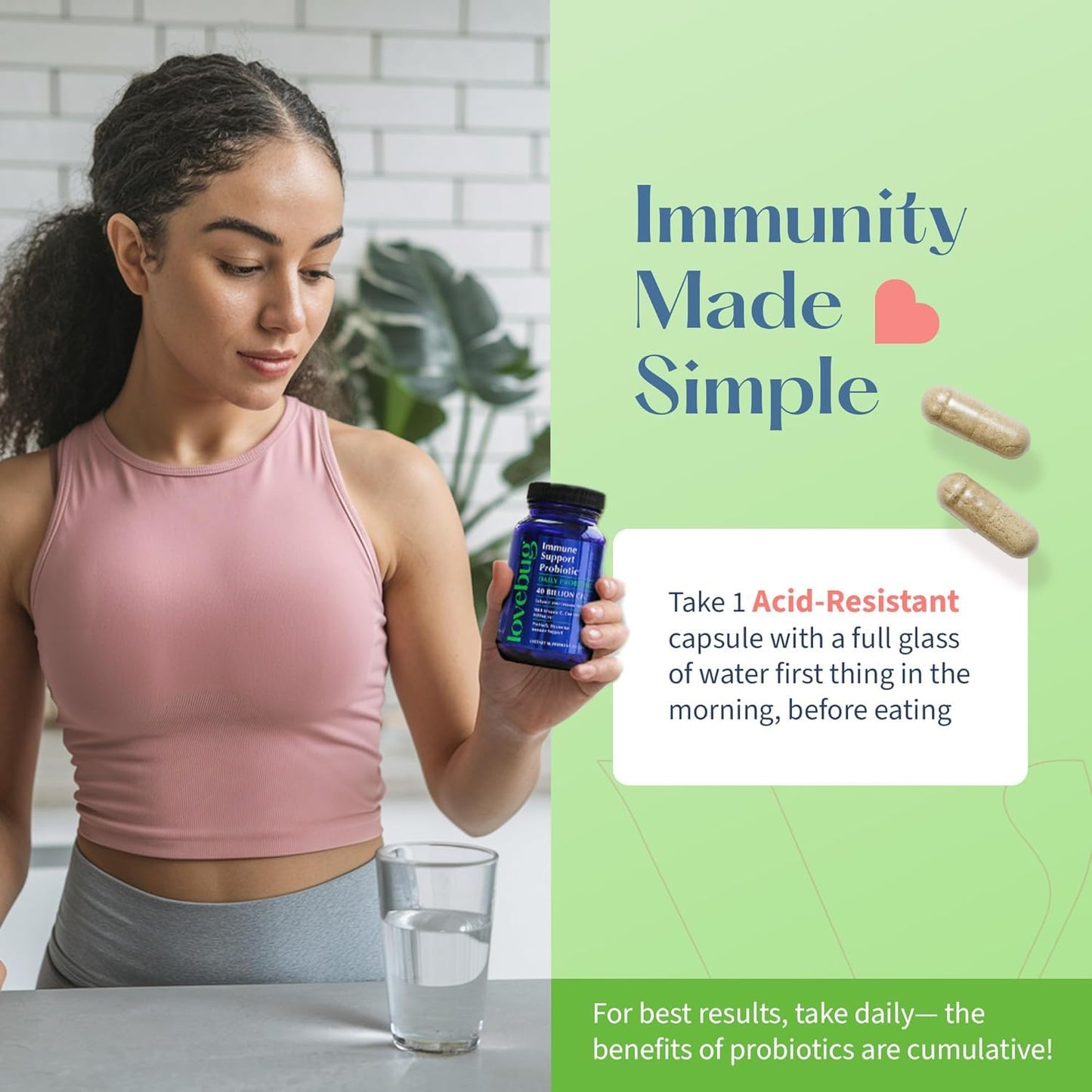 LOVEBUG Probiotics Immune Support Capsules 30