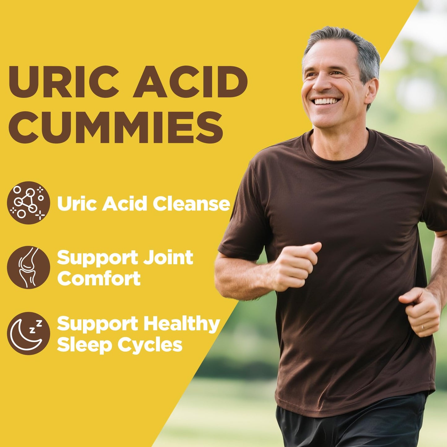 Feelherbs Uric Acid for Joint Cleanse & Detox Gummies 60 Count