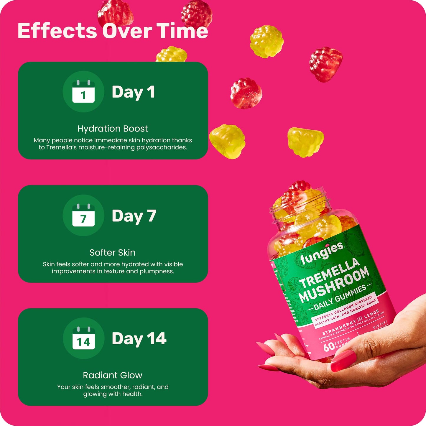 Fungies Tremella Mushroom Gummies, 60 Count