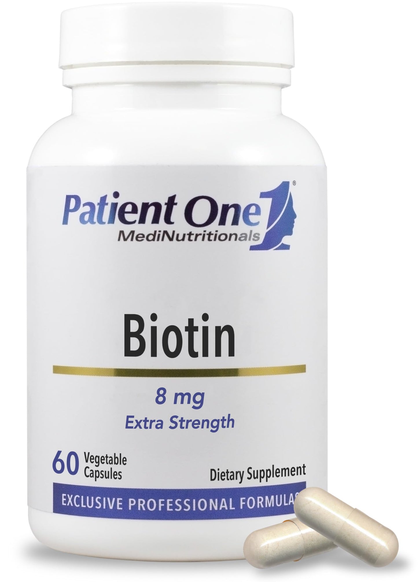 Patient One Biotin 8mg Capsule, 60 Capsules