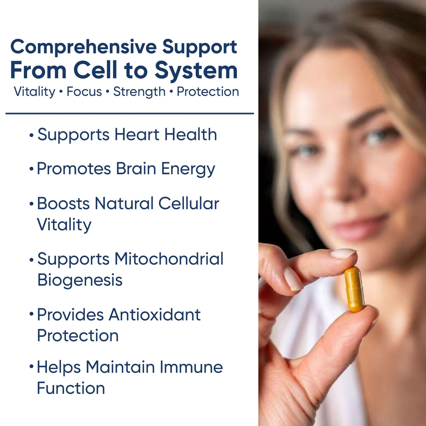 DR.MORGAN PQQ 25mg (Pyrroloquinoline Quinone) & CoQ10 100mg - Mitochondrial Energy & Cellular Vitality Support - Cognitive Antioxidant Formula, Capsule, 60 Count