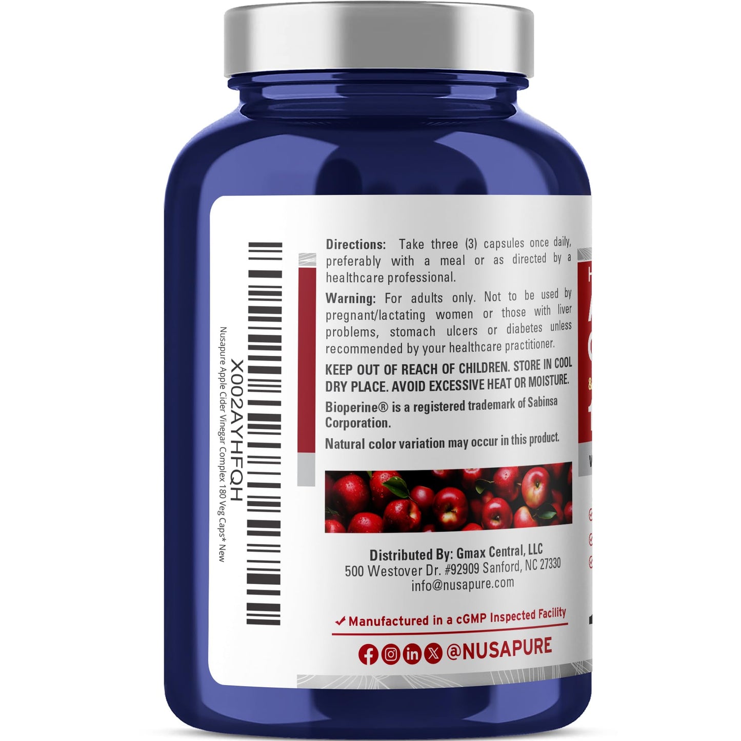 NusaPure Apple Cider Vinegar Complex Capsule 180