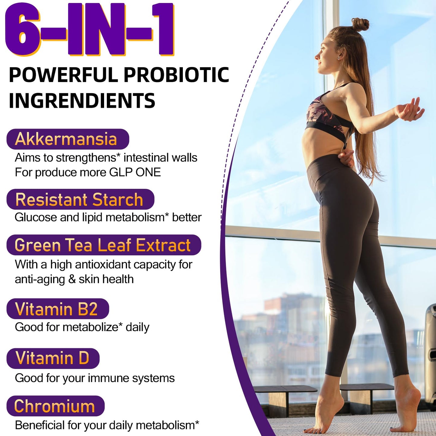 Dmeisy Akkermansia Muciniphila Probiotic Capsule 60 Count