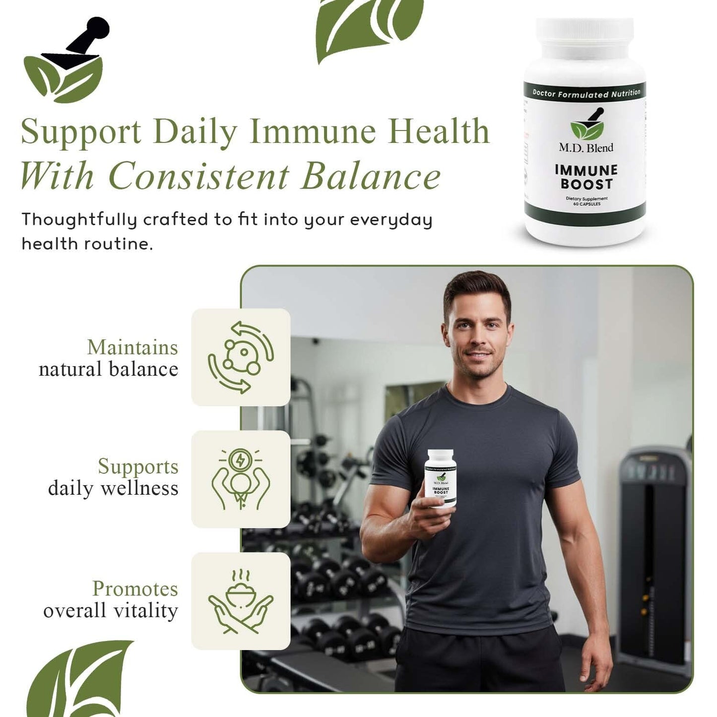 M.D. Blend Immune Boost Capsule 60 Count